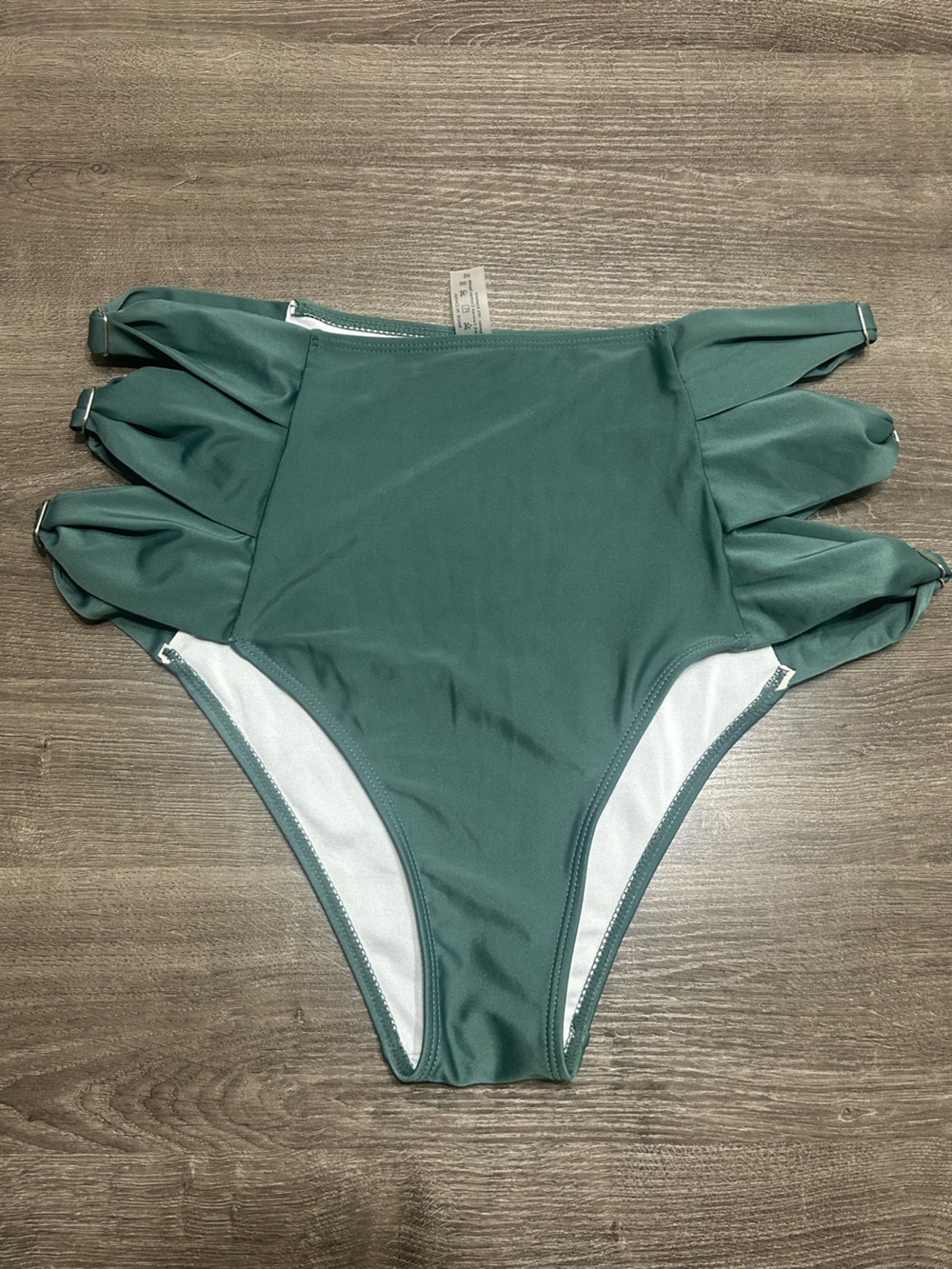 Deep Teal Plus Size Strapped Hips Swimsuit Bottoms 2XL Beach Lake Swim Camp